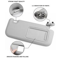 Toyota Corolla Keleivio pusės saulės skydelis su veidrodėliu (Pilkas audinys, 2007-2013) Mesh white