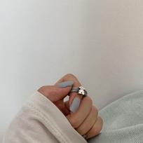 Meškos žiedas moteriškas reguliuojamas poros atidaromas „Ins“ interneto įžymybės smilius žiedas žiedas retro asmenybės mada