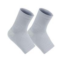1Pair Sports Ankle Brace Anti Sprain Reduce Vibration Joint Protection Compression Socks Sweat Absorption Elastic Support XL pilka spalva