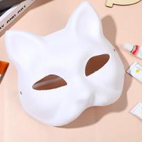 DIY Anime Foxes Mask Japanese Cosplay Rave Hand-Painted Cat Masks Masquerade Festival Party Props