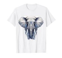 Elephant Artwork - Animal Motif Art Animal Elephant T-Shirt M