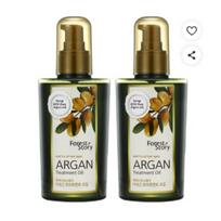 Forest Story Argan Oil Hair Essence 120ml x2 – Nourishing Repair Shine Hair Oil Essence Set K-Beauty black