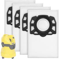 Karcher WD2 / WD3 / KD3 serijos dulkių surinkimo maišeliai, 4 vnt., dulkių siurbliams, neaustinio audinio maišeliai For Karcher WD2 / WD3 / KD3 Series juoda