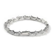 Prieinamas prabangus Hip Hop pilno deimanto Kubos grandinėlė vyriškas Hiphop užsegimas Thorn Tennis Chain Bracelet/18Cm