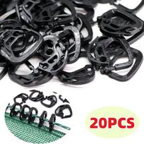 Shade Cloth Plastic Clips Hooks Reusable Lock Grip for Sunshade Net Windproof Garden Buckle Clip for Tent Shelters Fixing A-20pcs