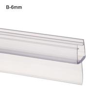 Transparent Seal Strip Bath Shower Screen Door 4 to 12mm Seal Gap Window Door Weatherstrip Sealing Strips Household Accessories