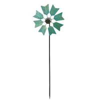 Sunflower Windmill Garden Stake Ornaments Outdoor Metal Wind Spinner Garden Patio Decoration for Garden Yard Patio B