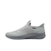 Skechers Sport Mens Lace-Up Comfortable Shock Absorbing Breathable Rebound Low-Top Walking Shoes Men sneaker Gray 233201-GYCC 41