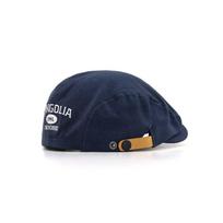 Fashion Cotton Letter Embroidery Beret Adjustable Y2k Newsboy Cap Classic Versatile Painter Cap Streetwear tamsiai mėlyna spalva