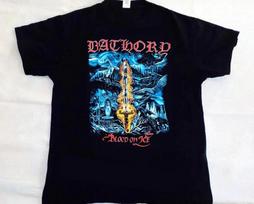 SALE Bathory band t-shirt, blood on ice, gift for rock fan M