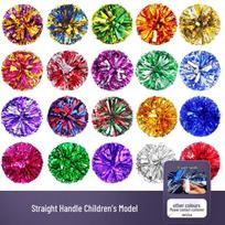 Matte Cheerleading Pom-Poms for Team Dance Performances blue