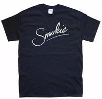 SMOKIE T-SHIRT sizes S M L XL XXL colours Black, White S black