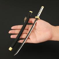 22 cm (8.66 inches) Devil Cry Game Peripheral Vergil Yamato Zinc Alloy Metal Sword Model Toy with Scabbard Rustproof