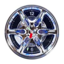 Tire rim wheel car clock illuminated led neon for wall