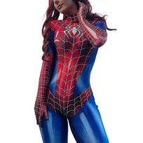 Žmogus-voras Bodisuit Moterims Superherojė Vorogirl Cosplay Kostiumas Catsuit Tampri Jumpsuit Helovino Šventė Karnavalinis Kostiumas mažiau