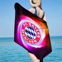 Miuncheno „Bayern“ logotipas, Paplūdimio rankšluostis, Greitai džiūstantis, Lengvai prižiūrimas, Naudoti tiek sportui, tiek paplūdimio atostogoms, Sporto būtinybė, Gerbėjo dovana 80cmx160cm(31x63inch)