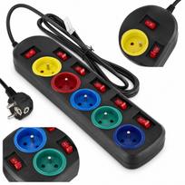 5M Extension Cord with 5 Sockets and Switches | Kraft&Dele