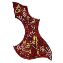 1R Kolibrio gėlė Dekoratyvinis Celiuloidinis Krištalinis Epoksidinės Dervos Gitara Pickguard Anti-Scratch Plokštė Folk Akustinei Gitarai