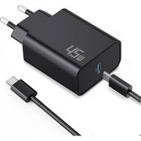Chargeur Rapide 45W + Câble USB-C 1M pour Samsung Galaxy A17 A07 A16 A36 A56 - Noir juoda