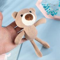 1 vnt. Megztas kombinezonas Meškiuko pliušiniai žaislai Mažas pakabukas Mini mielas minkštas gyvūno minkštas žaislas Vestuvių veiklos dovanos Lėlė vaikams 20cm