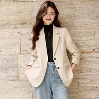 2025 Women's Elegant Spring/Autumn Commuting Blazer with Back Vent M