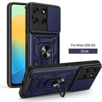 Armor Shockproof Phone Case for Motorola Moto G56 G86 G15 G05 G75 G55 G35 G85 5G Car Magnetic Ring Stand Holder Back Cover Coque For Moto G56 5G