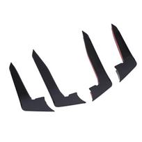 4Pcs Front Bumper Side Air Vent Trim Cover Intake Canard Glossy Black Fog Light Intake Frame Canard for S5 F5 Sline