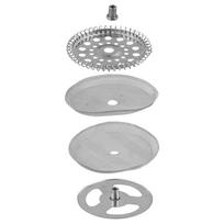 4 Pcs Stainless Steel French- Press Filters Mesh Filters Spiral Plate Cross Plate Replacement Kit Coffee Grounds Filtering 350ML