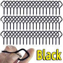 50PCS Square Snap Hanging Screw Hook Courtyard Garden Plants Ceiling Hooks with Safety Buckle for Hanging Outdoors String Lights 3pcs juoda
