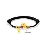 Red Cord Gold Horse Charm Bracelet with Fu Pendant – Handmade Chinese Style Lucky Jewelry for Women, Adjustable Blessing Gift juoda