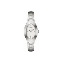 TISSOT Quartz Movement 30m Water Resistance Women's Watch 38mm White Dial Stainless Steel Case T47.1.385.31 White Dial gray