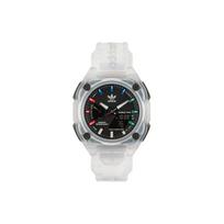 Adidas Originals STREET Wrist Watch Quartz Movement Resin Strap Black Dial Unisex 100m Water Resistant AOST230572I Black Dial