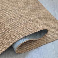 Versatile Sisal Rug: Perfect for Living Room, Bedroom, Coffee Table, Cat Scratching, and Entrance Hallway - Cuttable Foot Mat 40cm x 60cm šviesiai ruda spalva