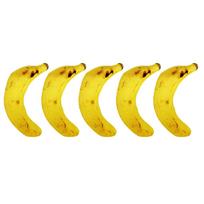 Interaktyvus banano formos žaislas su katžole naminiams katėms, 5 vnt. Pliušinis kramtomasis ir dantų šlifavimo žaislas naminiams katėms užimti patalpoje 1 yellow