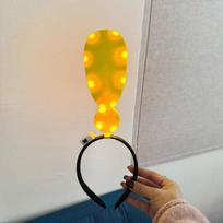 Unique Arrow Light Headband Funny Question Mark Hair Band Christmas Favors Girl Headgear Holiday Hair Hoop Costume Headpiece