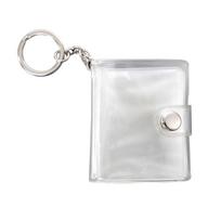 16 Pockets Portable Keychain Jewelry Photos Holder 2Inch Mini Photo Albums For Photos Cards Small Album Book Card Holder 1