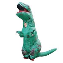 Pripučiamas Tyrannosaurus Rex kostiumas Helovinui, Cosplay Child (120-150cm) blue