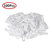100Pcs Lightweight Plastic Carabiner Hooks Mini Clips for Paracord Lanyard Backpack Straps Parts 100Pcs balta
