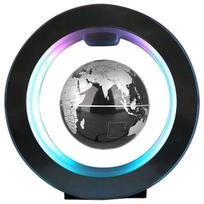 Plaukiojantis gaublys Levituojantis pasaulio žemėlapis Besisukantis papuošalas LED lempa naktinei spinteliai Naujovė Plaukiojanti lempa Magnetinės levitacijos gaublys EU A gray