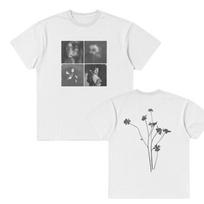 Ariana Grande Petal Tile Photo Tshirt Men and Women Summer Cotton Y2K Clothing Fashion Round Neck Women Clothes Gothic S
