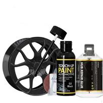 Alloy Wheel Scratch Repair Kit Easy Application FastQuickSetting Formula black