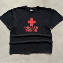 Vintage 2000s Red Cross Blood Donor Funny Humor Black T Shirt M