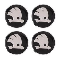 56mm 4vnt. Automobilio ratlankio centrinio dangtelio emblema Lipdukas Skoda Octavia Fabia Kamiq Kapoq Kodiaq Rapid Superb SCALA Automobilio priedai