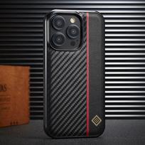 Carbon Fiber PU Leather Case For iPhone 14 15 Pro Max 13 11 12 XR XS X 8 7 Plus SE Mini Protection Antiski Business Phone Cover iPhone XS Max juoda