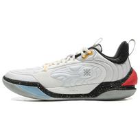 Li Ning Wade Comfortable Fashion Versatile Shock Absorbing Wear Resistant Breathable Low Top Basketball Shoes Men sneaker White ABPV001-2 45
