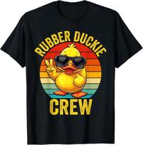 Juokingas guminių ančiukų marškinėlis Rubber Duckie Crew Laivų ančiukas T-shirt unisex T-shirt 3XL