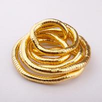 Gold Color Flexible Choker Silver Color Bracelet New Bendable Snake Necklace auksas