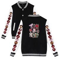 Unisex Fashion for Fans of Hazbin Hotel Printed Baseball Sweatshirt Women Men Outdoor Sport Jackets XS juoda