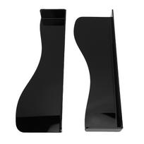 2pcs Floating Shoe Display Shelf Space Saving Acrylic 6.6lb Load Bring L Shape Floating Shoe Rack for High Heels Flats Snkers