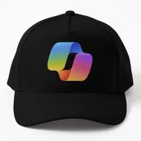 Microsoft Copilot Ai  Baseball Cap Hat Casquette Casual Mens Snapback Sun Summer Boys Bonnet  Outdoor Printed Czapka Black Black blue